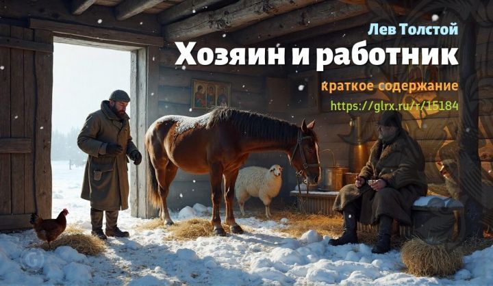 Хозяин и работник, Лев Толстой, краткое содержание Лев Толстой Краткий пересказ рассказа Лва Толстого «Хозяин и работник».